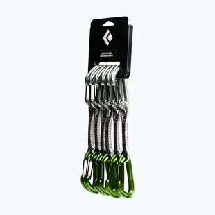 Set di rinvii da arrampicata Black Diamond Litewire Quickpack Set 6 pcs. 12 cm envy green