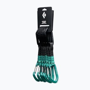 Set di rinvii da arrampicata Black Diamond Hotforge Hybrid Quickpack Set 6 pcs. 12 cm clean green
