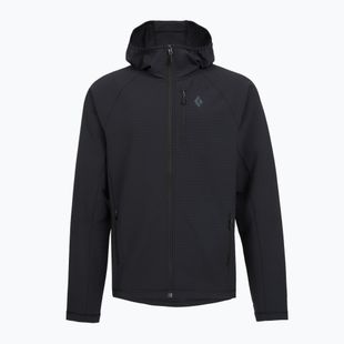 Felpa da uomo Black Diamond Coefficient Storm Full Zip Hoody black