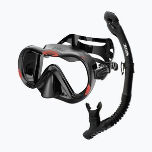 Set da snorkeling SEAC Bis Boss + Reverse Dry black