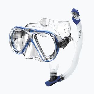 Set da snorkeling SEAC Iena Dry Set blue