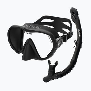 Set da snorkeling SEAC X-Frame Combo black