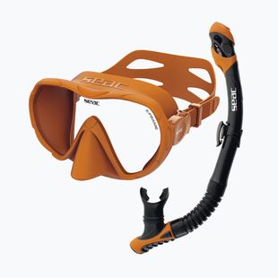 Set da snorkeling SEAC X-Frame Combo orange