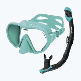 Set da snorkeling SEAC X-Frame Combo tiffany