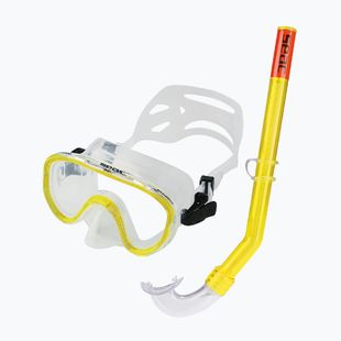 Set per snorkeling per bambini SEAC Marina Bis Set yellow