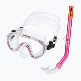 Set per snorkeling per bambini SEAC Marina Bis Set pink