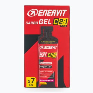 Set di gel energetici Enervit Carbo Gel C2:1Pro 7 pcs x 60 ml mango