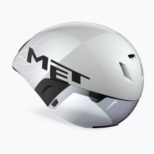 Casco da ciclismo MET Codatronica white/silver matte glossy