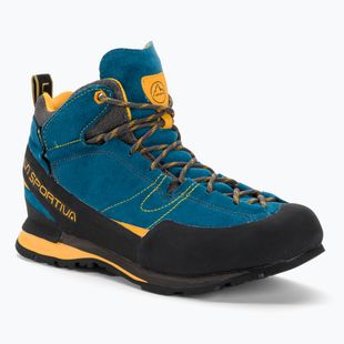 Scarpa da avvicinamento La Sportiva Boulder X Mid blu/giallo da uomo