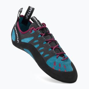 Scarpa da arrampicata La Sportiva Tarantulace topazio/rosso/prugna da donna