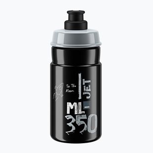 Bottiglia da ciclismo Elite Jet 350 ml logo nero/grigio