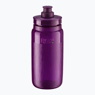 Elite FLY Tex 550 ml bottiglia da bicicletta trasparente/viola