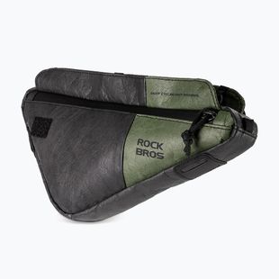 Borsa da bici per telaio Rockbros 30180033001 Eco-Friendly 2in1Bike Frame Bag with Shoulder Strap black/green