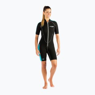 Muta da donna Cressi Lido 2 mm nero/acquamarina