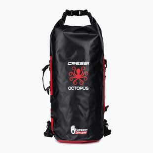 Cressi Octopus Sacco a secco impermeabile 30 l nero/rosso