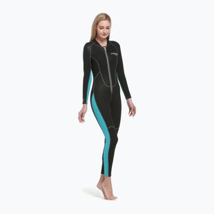 Muta da donna Cressi Lido Monopiece 2 mm nero/acquamarina