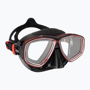 Maschera subacquea Cressi Prisma nero/rosso
