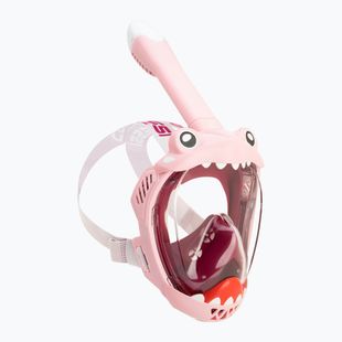 Maschera facciale integrale da snorkeling per bambini Cressi Kiddy Full Face Jr pink/purple/white