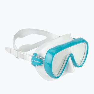 Maschera da sub donna Cressi Honey 420 UV white/aquamarine/blue/orange