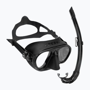 Set da immersione Cressi Calibro + Corsica nero