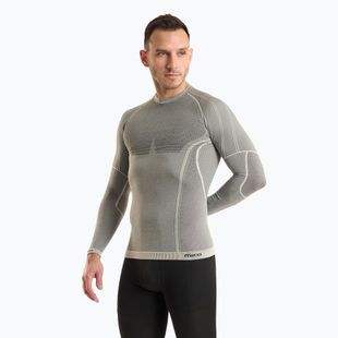 Maglia termica da uomo Mico Odor Zero Girocollo grigio