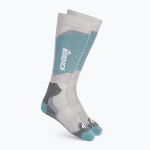 Calze da sci junior Nordica Tech Junior grey/lichen blue/cool grey