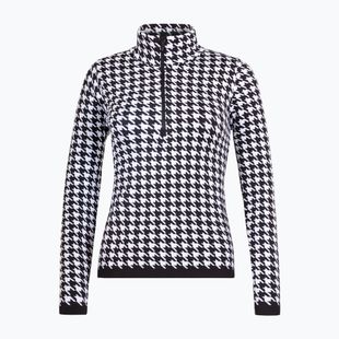 Felpa termica da donna Newland Isa Half Zip nero/bianco