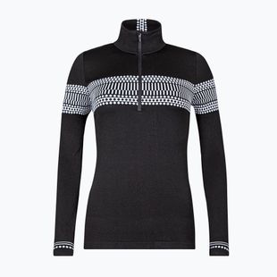 Felpa termica da donna Newland Danica nero/bianco