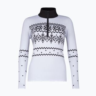 Felpa termica da donna Newland Groenlandia Half Zip bianco/nero