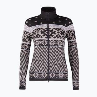 Felpa termica da donna Newland Kylie Full Zip nero/pietra
