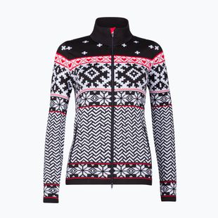 Felpa termica da donna Newland Kylie Full Zip nero/bianco