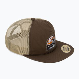 Cappello da baseball Hurley Mavericks Trucker in velluto marrone da uomo