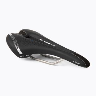 Selle Italia Max SLR Gel Superflow TI 316 Tubo 7, Fibra-Tek nero