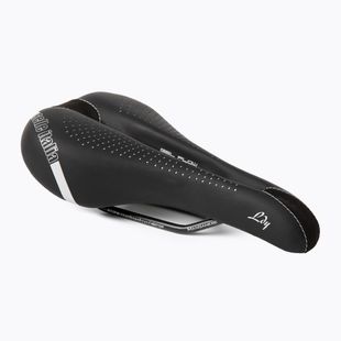 Sella da bicicletta da donna Selle Italia Lady Gel TM Flow, Manganese Rail, Fibra-Tek, Light Gel nero
