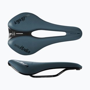 Sella per bicicletta Selle Italia Novus Boost Evo Gravel TM Superflow, Manganese Rail, Soft-Trek blu