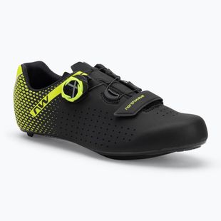 Northwave Core Plus 2 scarpe da strada uomo nero/giallo fluo