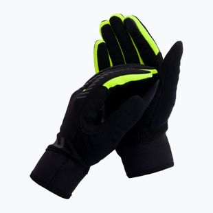 Guanti da ciclismo Northwave Active nero/giallo fluo per uomo