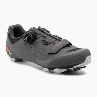 Scarpe da ciclismo MTB da donna Northwave Razer 2 grigio scuro/rosso neon