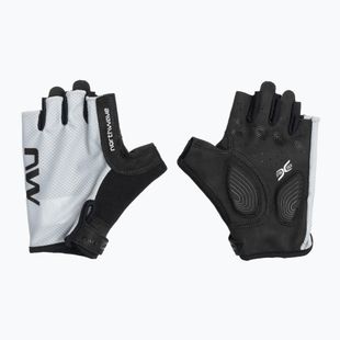 Guanti da ciclismo Northwave Active a dita corte da uomo grigio chiaro