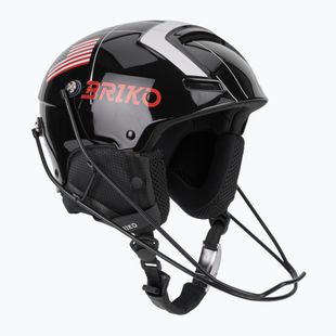 Casco da sci Briko Slalom 2.0 USA shiny black/white/cardinal red