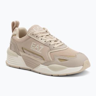 EA7 Emporio Armani Ace Runner Scarpe nuove cemento / latte di mandorla / oro chiaro