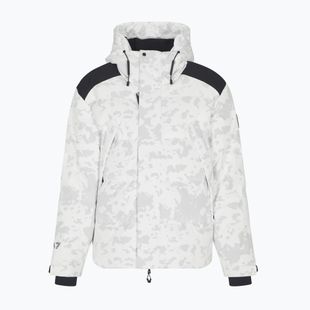 EA7 Emporio Armani giacca da sci uomo Ski Cortina Down fantasia bianco