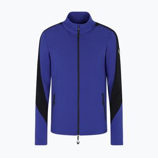 Uomo EA7 Emporio Armani Ski Kitzbuhel Power Stretch Colorblock T-Top Fz felpa blu clematis