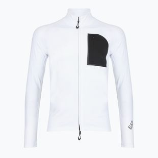 Felpa da uomo EA7 Emporio Armani Ski Cortina Powerstretch Fz bianco