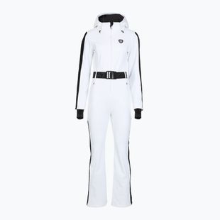 Tuta da sci donna EA7 Emporio Armani Ski Kitzbuhel Softshell bianco
