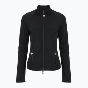 Felpa da sci donna EA7 Emporio Armani Ski Cortina Powerstretch Fz nero
