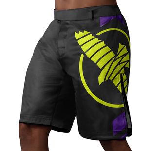 Pantaloncini da allenamento Hayabusa Icon Fight nero/giallo