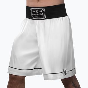 Pantaloncini da allenamento Hayabusa Pro Boxing bianchi