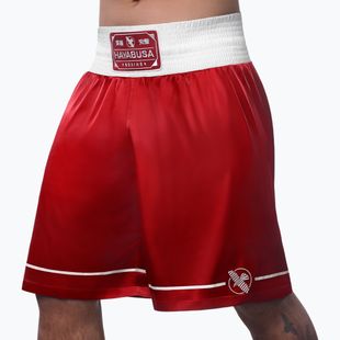 Pantaloncini da allenamento Hayabusa Pro Boxing rosso
