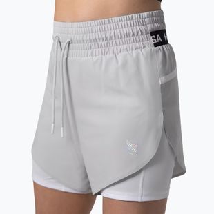 Pantaloncini da allenamento da donna Hayabusa Mid Rise Layered grey
